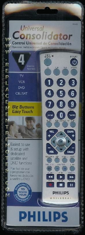 philips universal remote manual pm435s