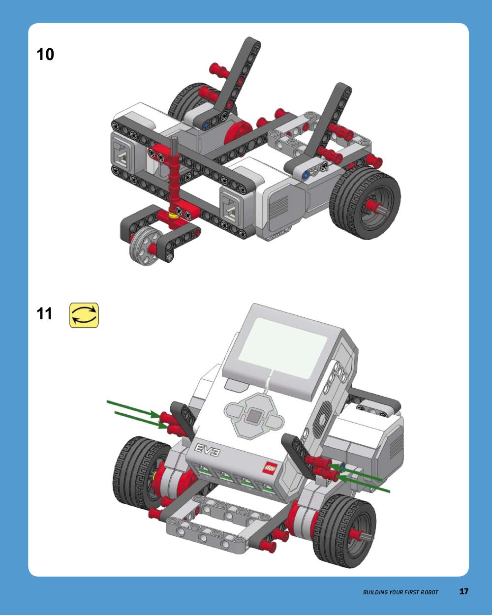 simple lego robot instructions