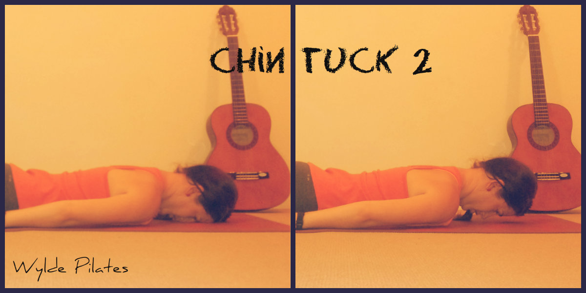 Chin tuck against resistance instructions