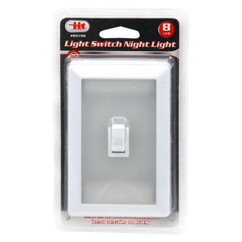 Led night light with manual switch