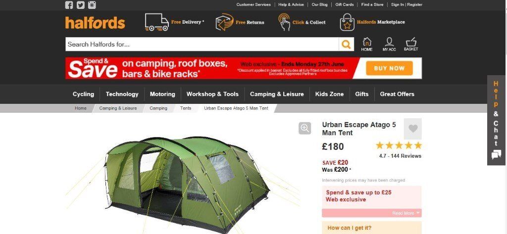 urban escape atago 5 man tent instructions