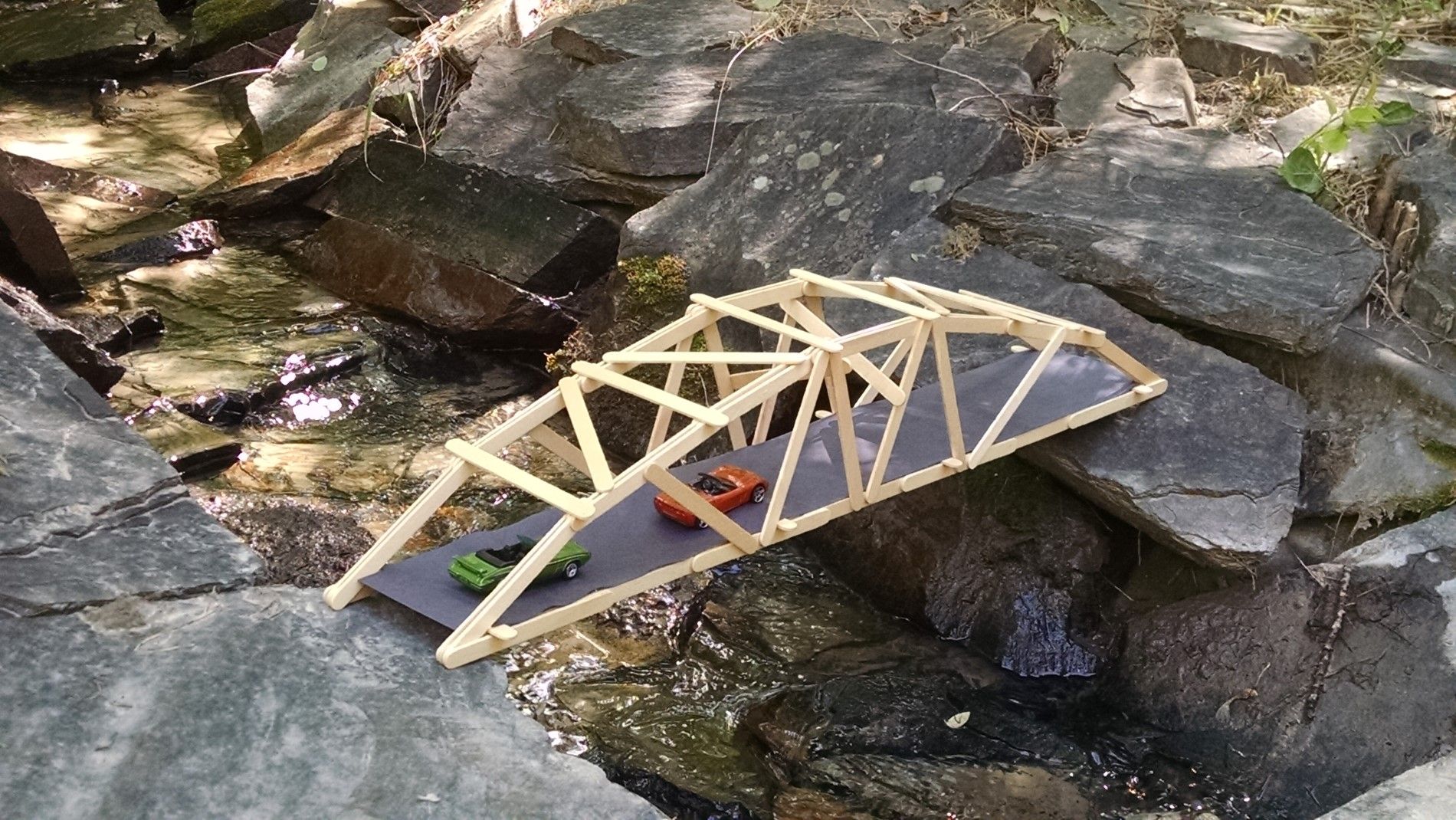 Popsicle stick arch bridge instructions