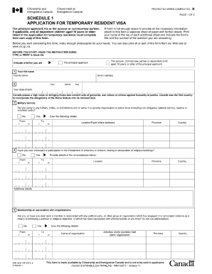 Application extend visitor visa canada