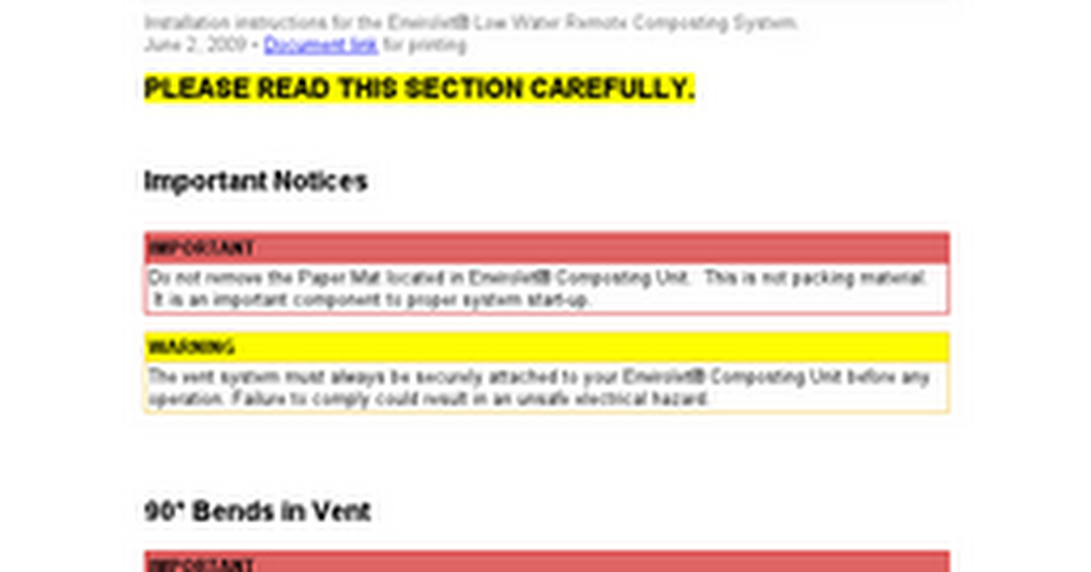 envirolet composting toilet instructions