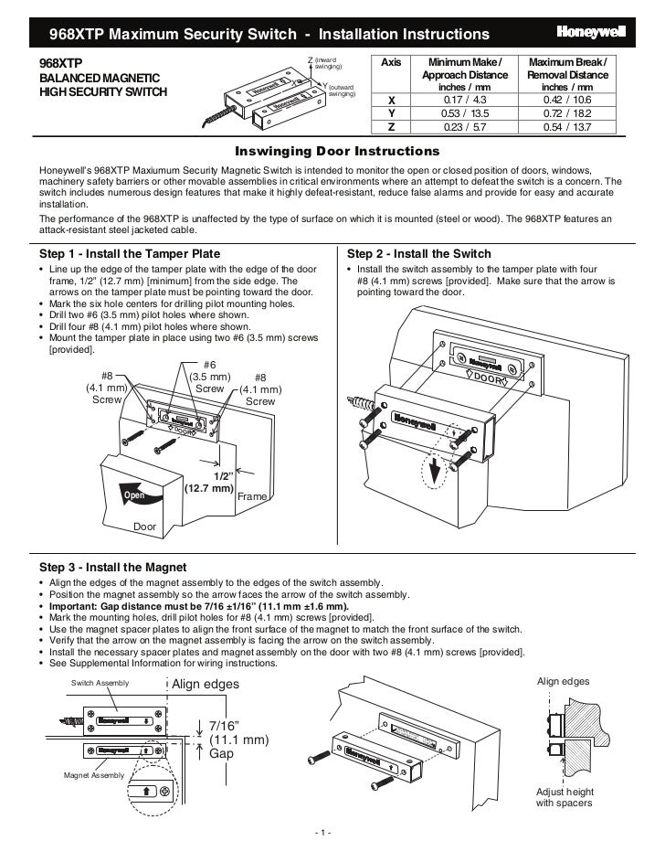 honeywell th5110d1006 installation manual pdf