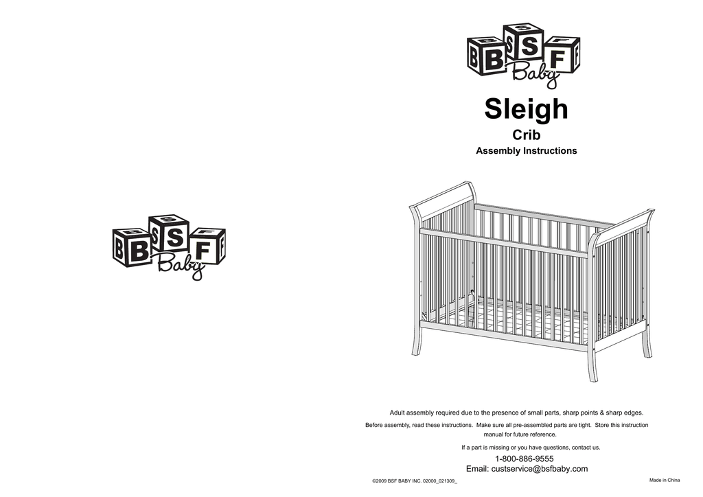 sleigh crib assembly instructions