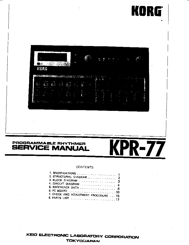 korg 01 w manual download