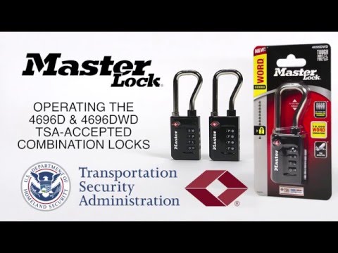 Master lock operating instructions