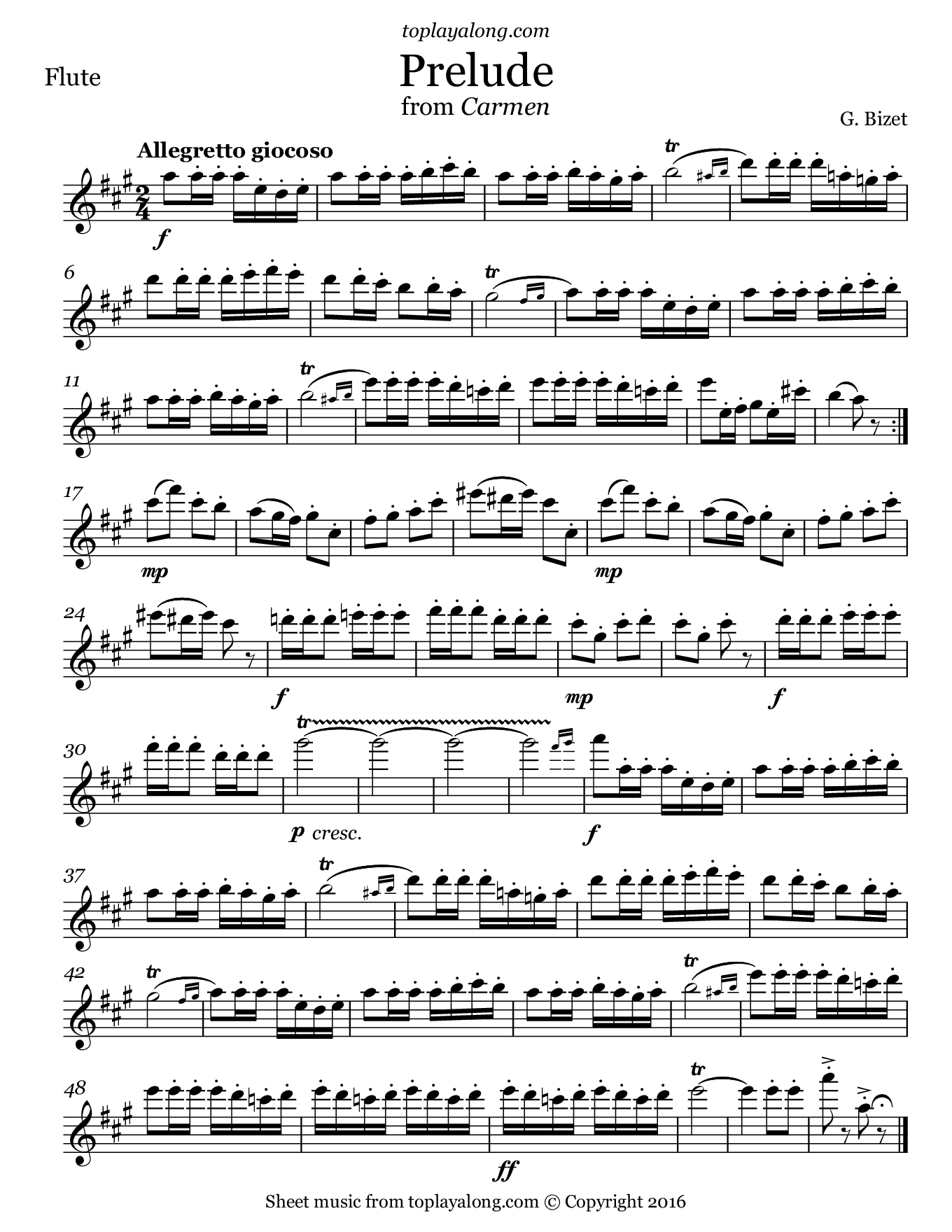 Carmen piano sheet music pdf