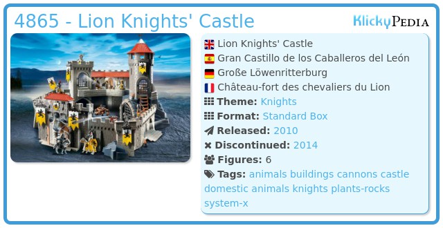 playmobil castle instructions 4865