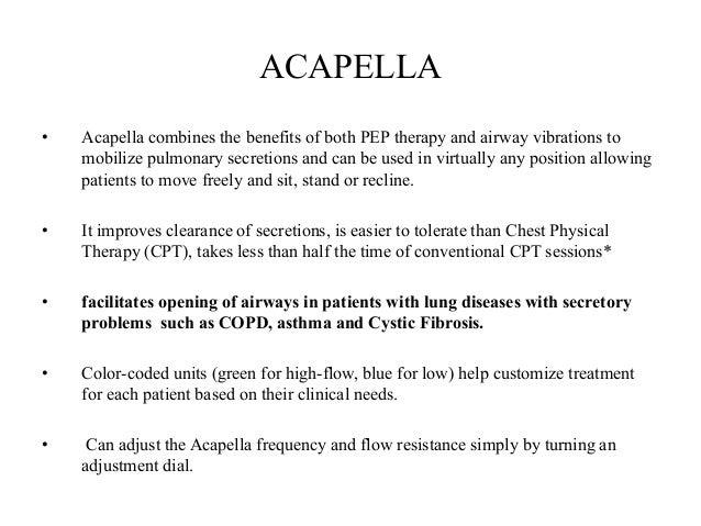 acapella flutter valve instructions