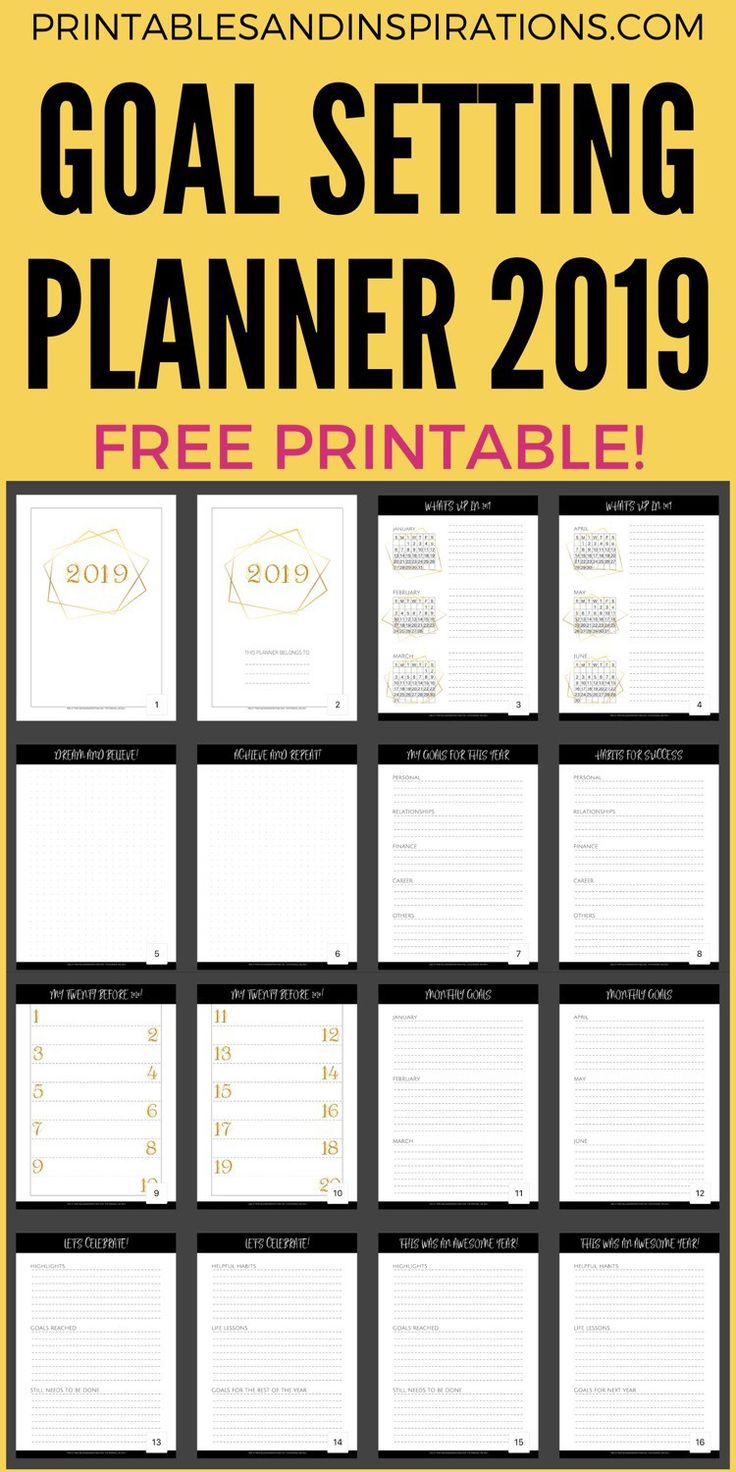 Free vision board printables pdf