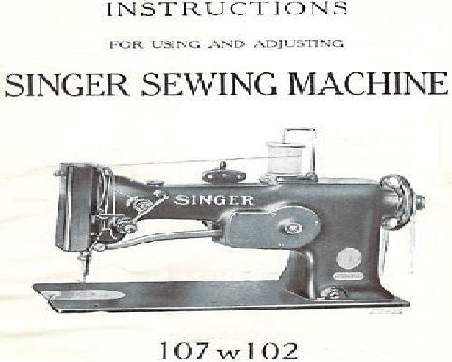 singer industrial sewing machine manual