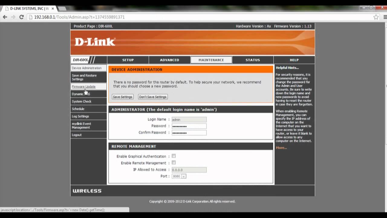 dlink router software upgrade instructions