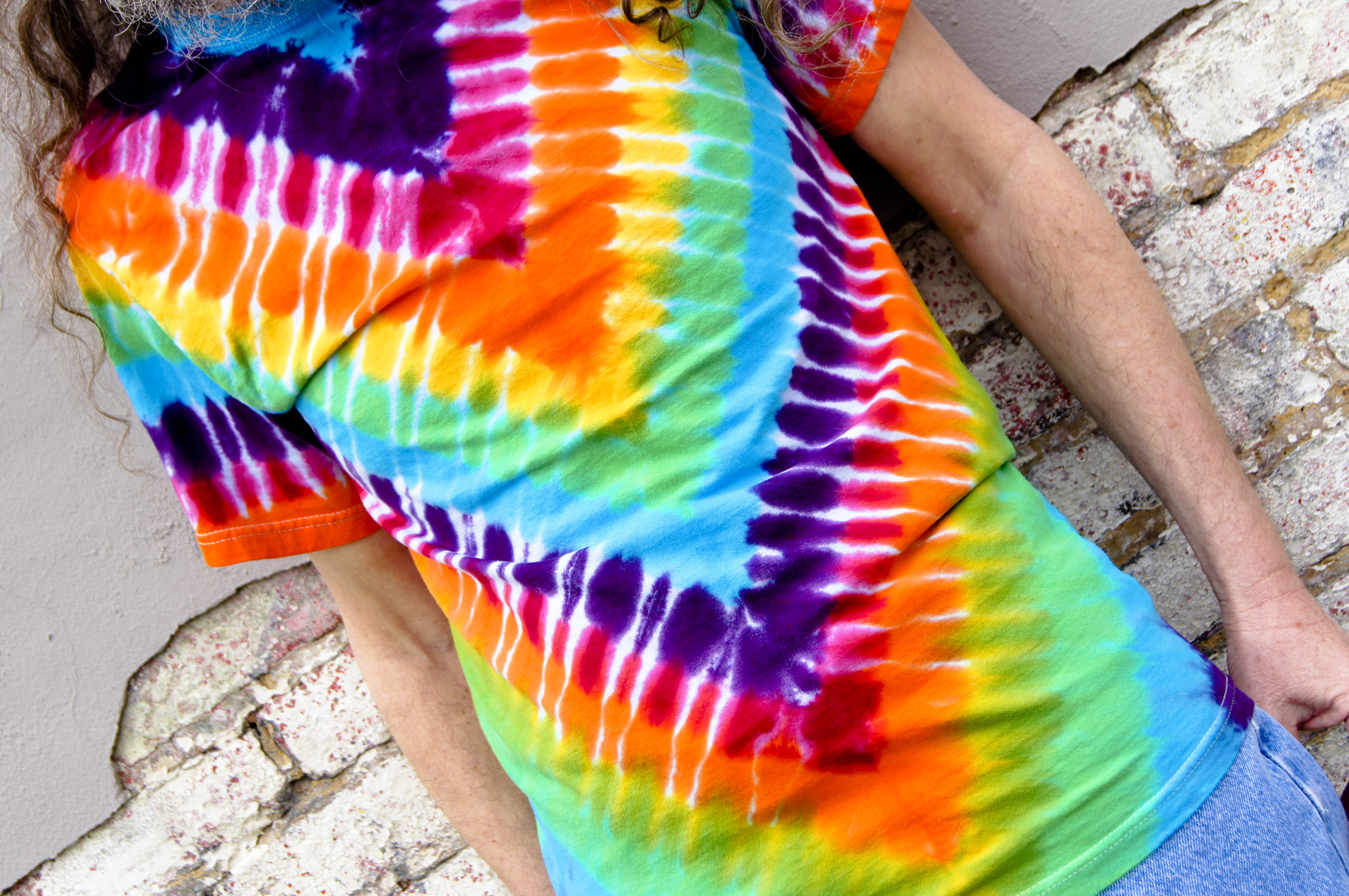 Tie dye folding instructions