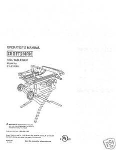 craftsman model 944.603131 manual