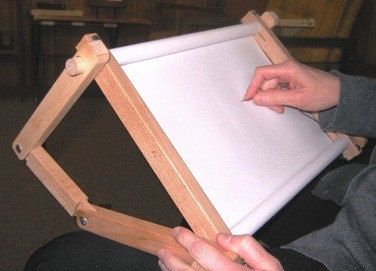 cross stitch scroll frame instructions