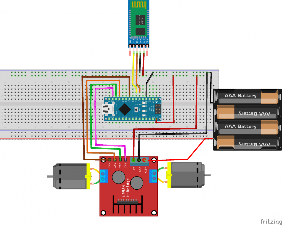 Arduino control 2 dc motors via bluetooth pdf