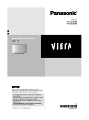 panasonic viera th-p42s10a operating instructions