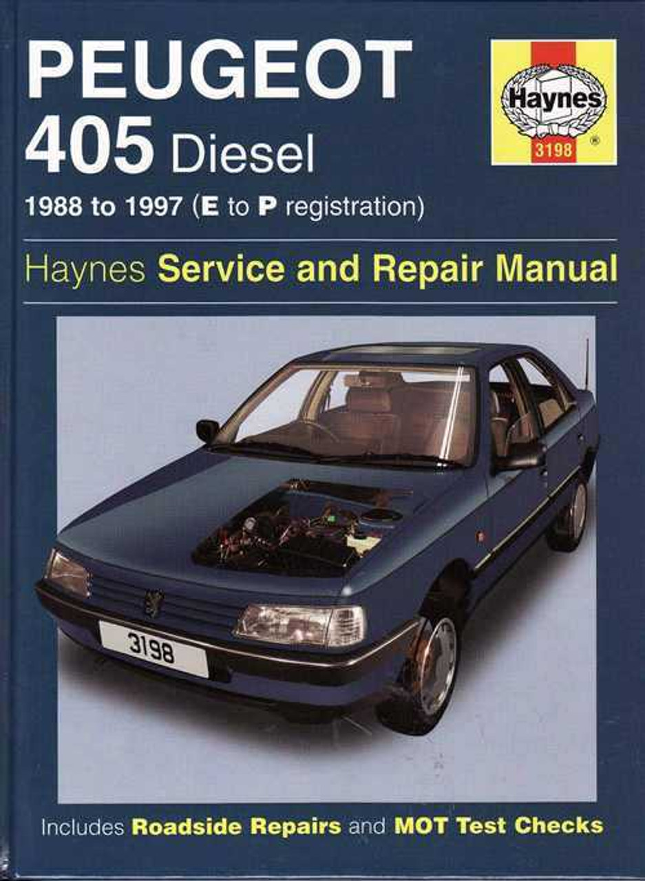 peugeot 405 srdt workshop manual