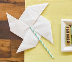 paper napkin folding instructions