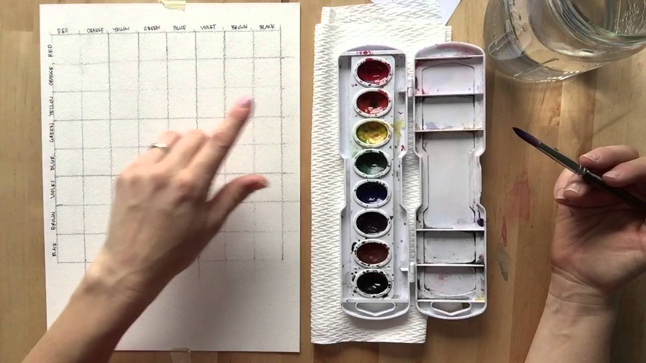 Color mixing recipes for watercolor pdf