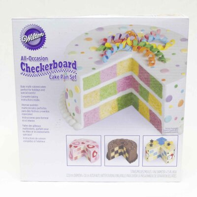 wilton checkerboard cake instructions