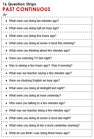 Past simple speaking activities pdf