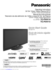 panasonic viera th-p42s10a operating instructions