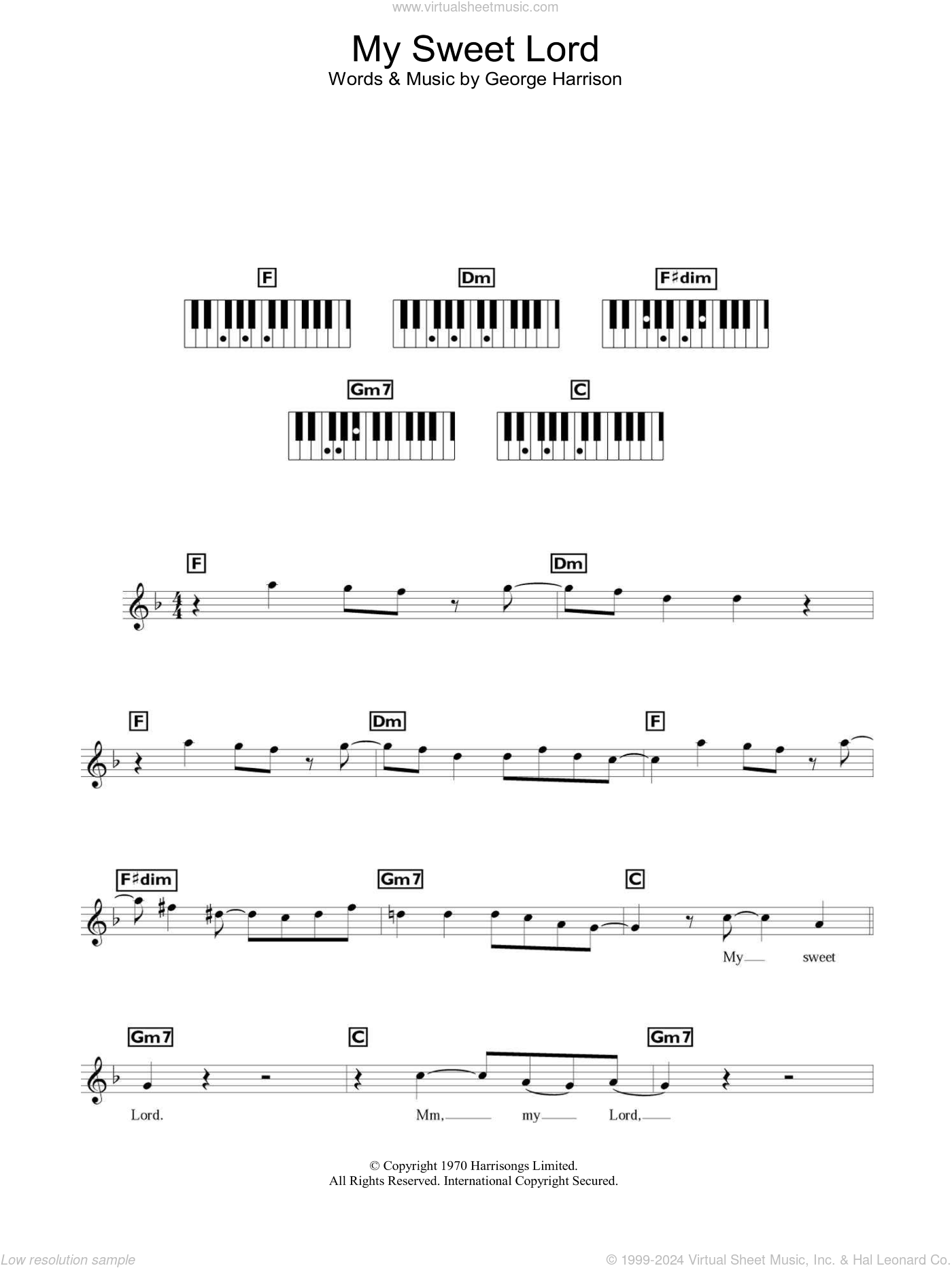 My sweet lord chords pdf