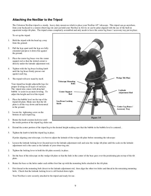 celestron nexstar 4se telescope manual