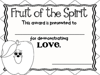 Fruit of the spirit lesson pdf