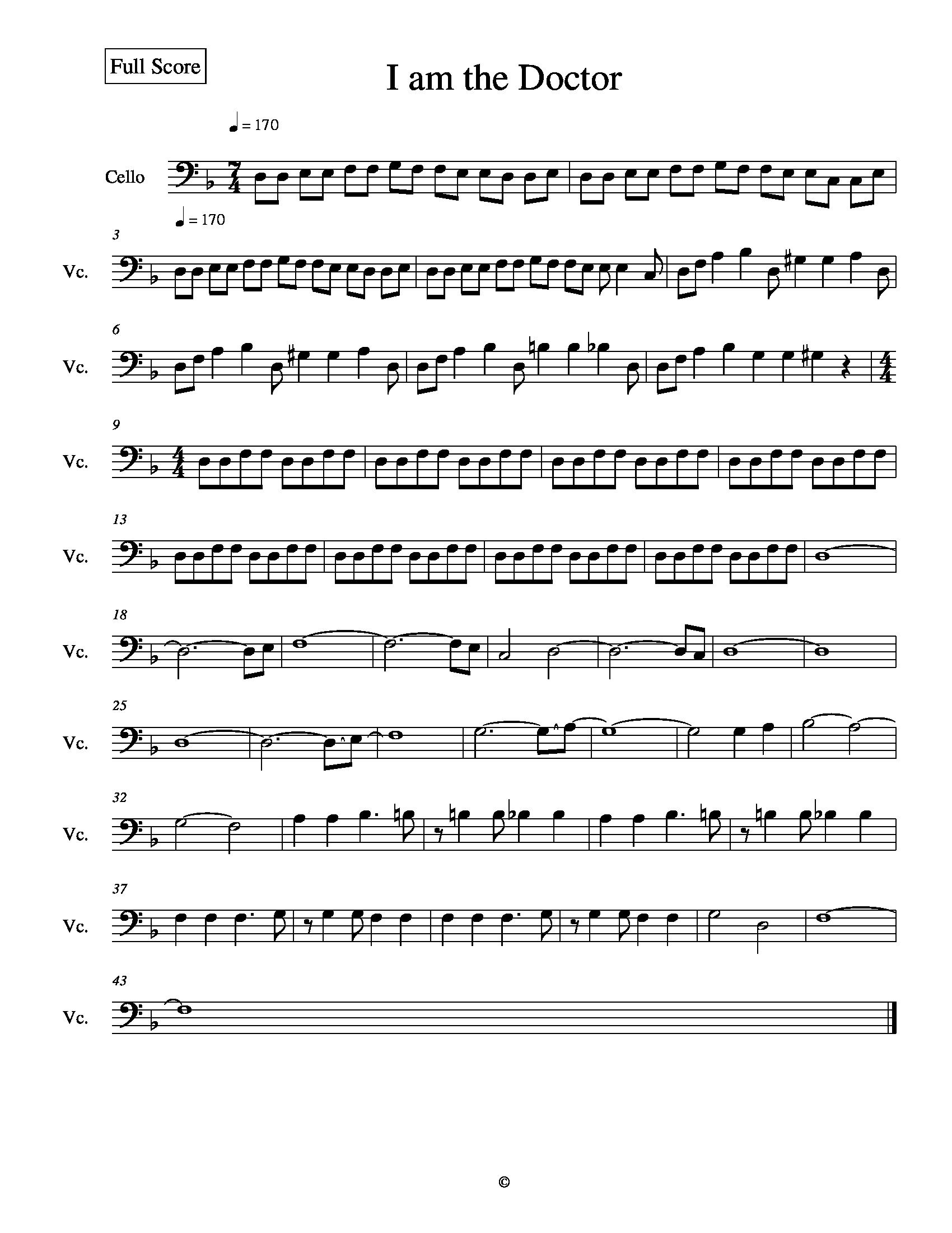 Doctor who sheet music pdf