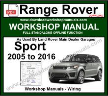 Range rover evoque workshop manual