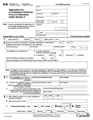 application for canadian citizenship certificate instruction guide