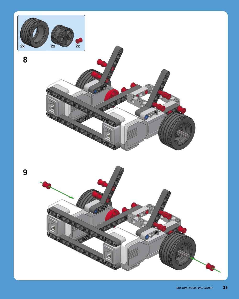 simple lego robot instructions