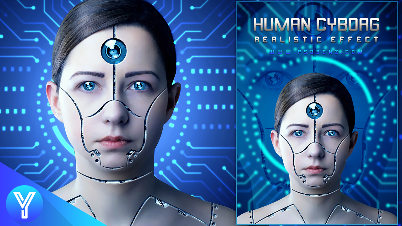 Human cyborg photoshop tutorial