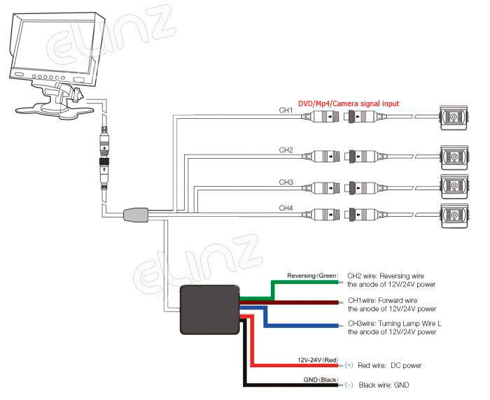 reversing camera wiring instruction