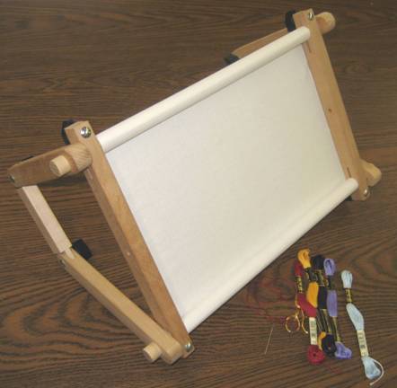 cross stitch scroll frame instructions