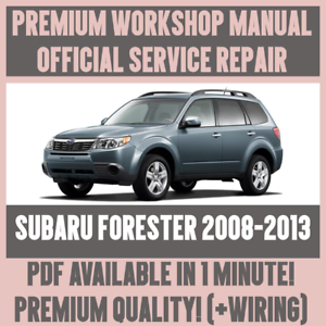 2013 subaru forester workshop manual