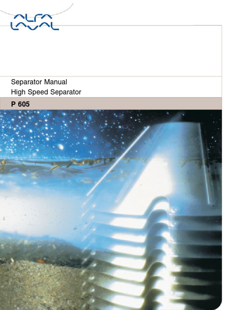 alfa laval separator manual pdf