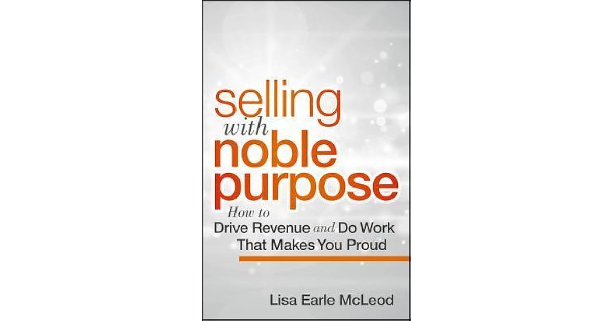 Selling with noble purpose pdf