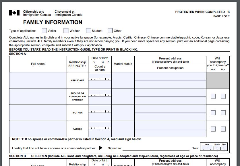 Application extend visitor visa canada