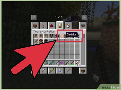 Minecraft how to build a horse saddle