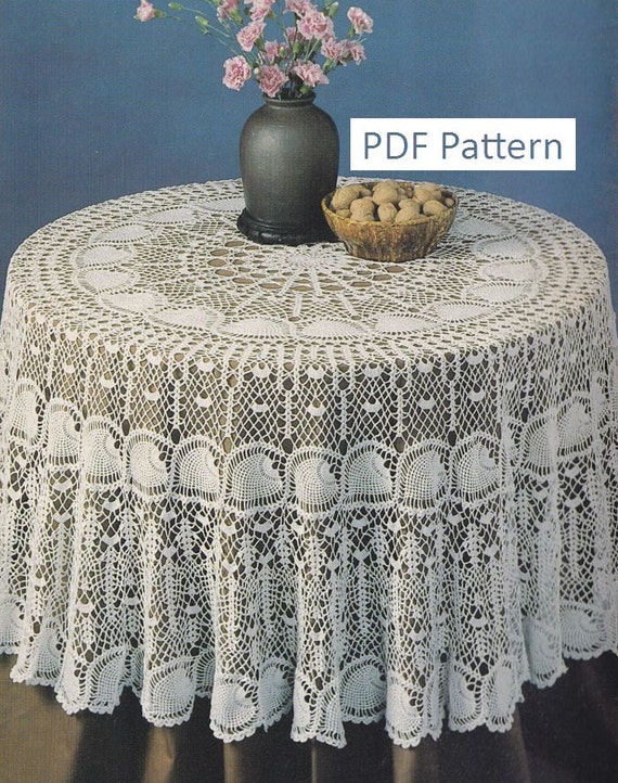 Crochet tablecloth patterns instructions