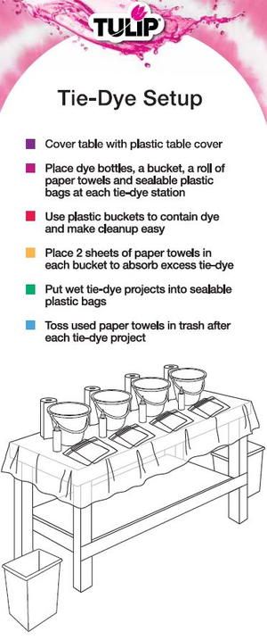 Tie dye folding instructions