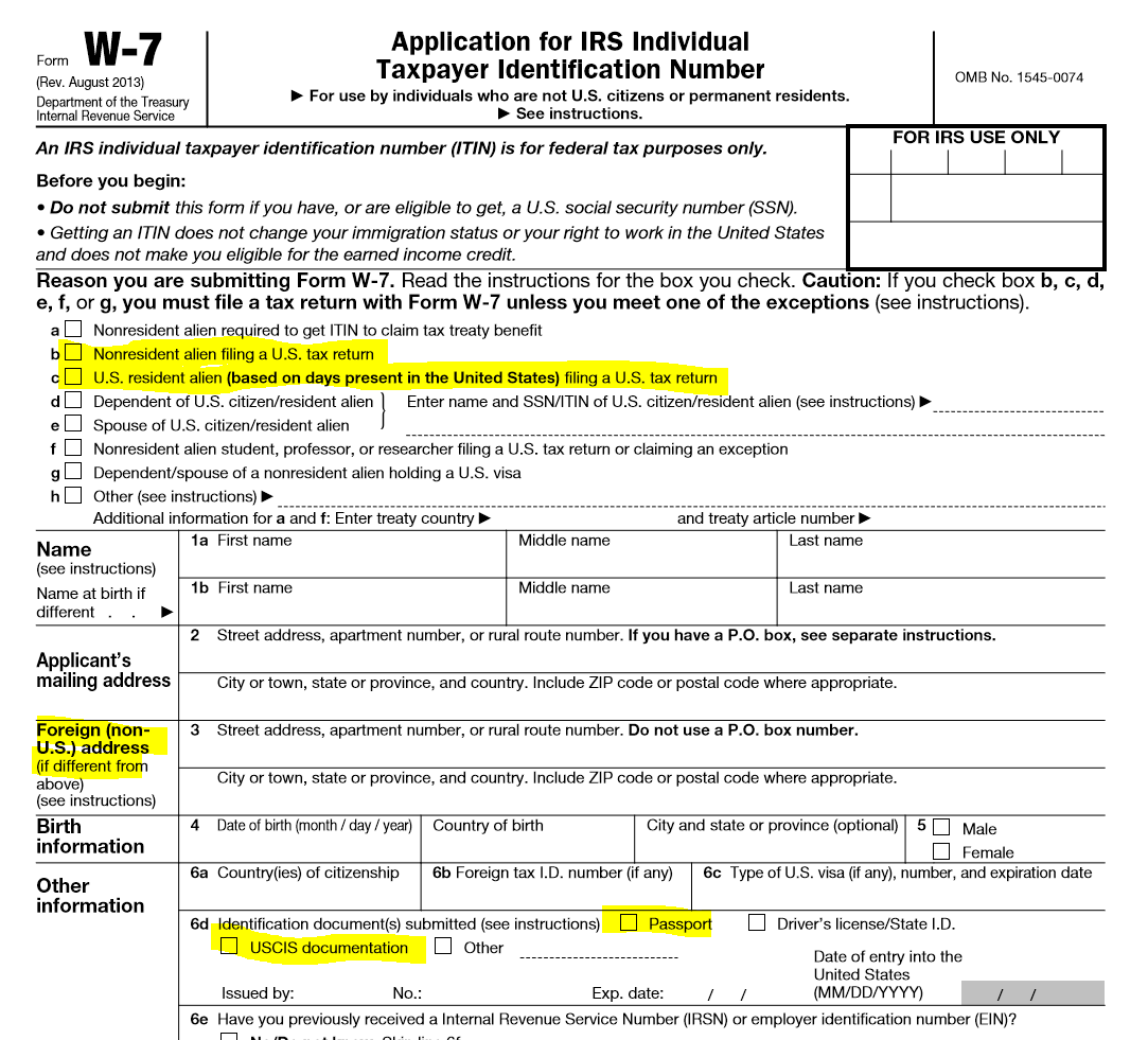 Cra how to get a foreign taxpayer id number