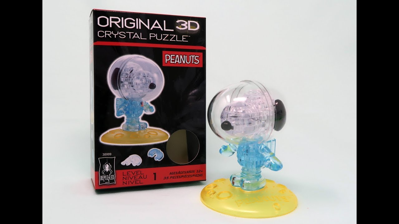 original 3d crystal puzzle snoopy instructions