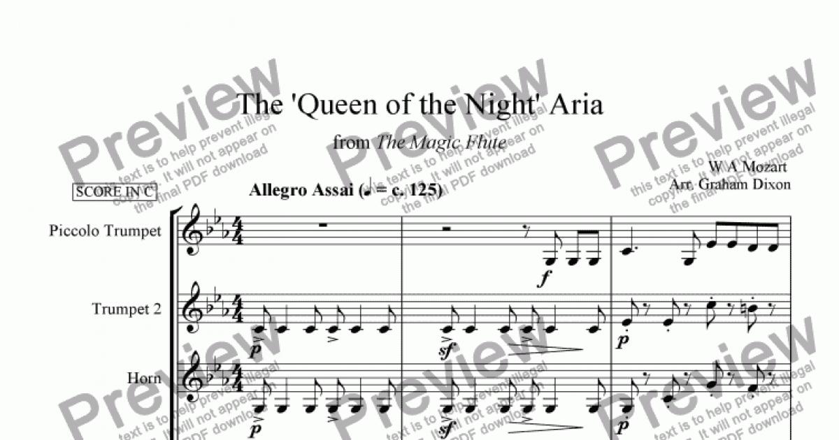 Queen of the night aria pdf