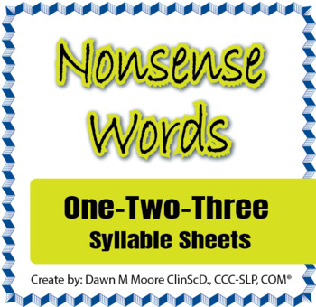 One syllable words list pdf